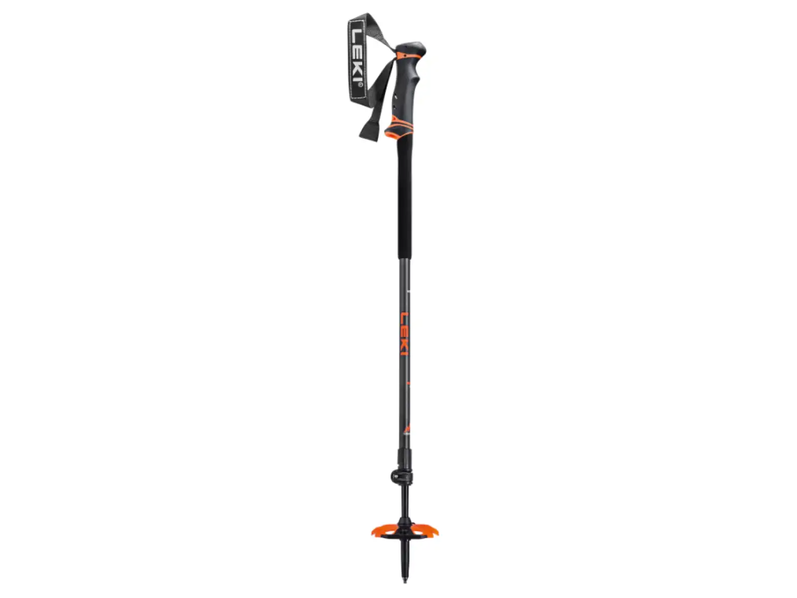 Leki Helicon Lite ski touring poles Dark anthracite/Neon orange/Black
