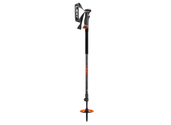 Leki Helicon Lite ski touring poles Dark anthracite/Neon orange/Black