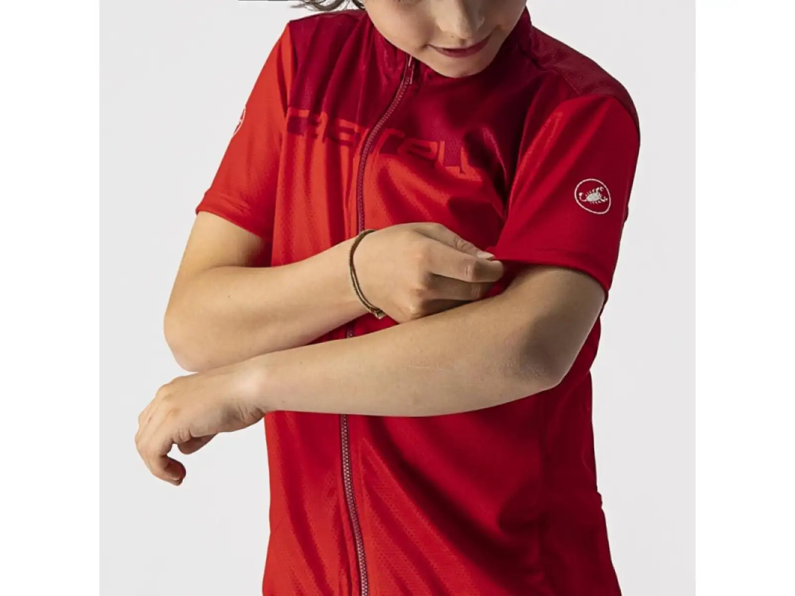 Castelli Neo Prologo kids jersey short sleeve red