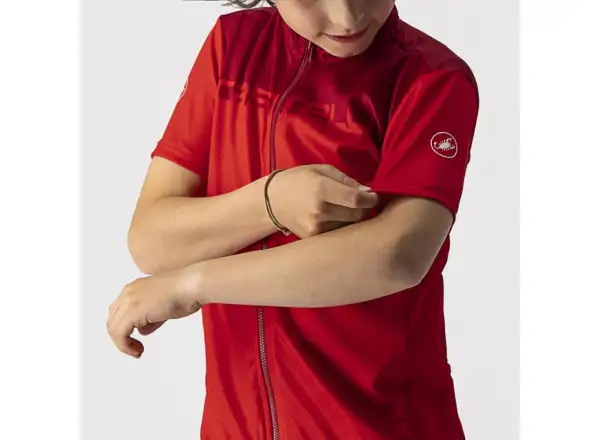 Castelli Neo Prologo kids jersey short sleeve red