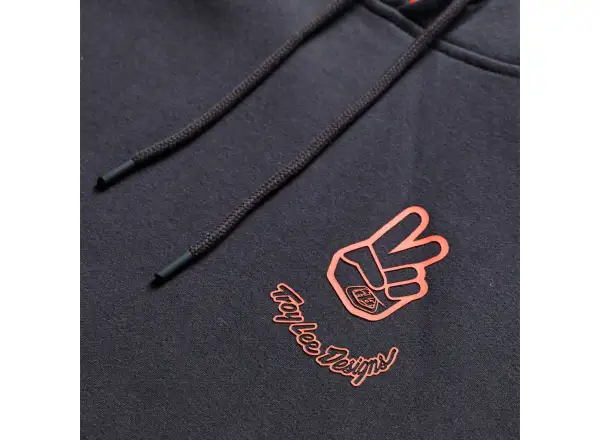 Troy Lee Designs Peace Out men's hoodie Carbon/Black