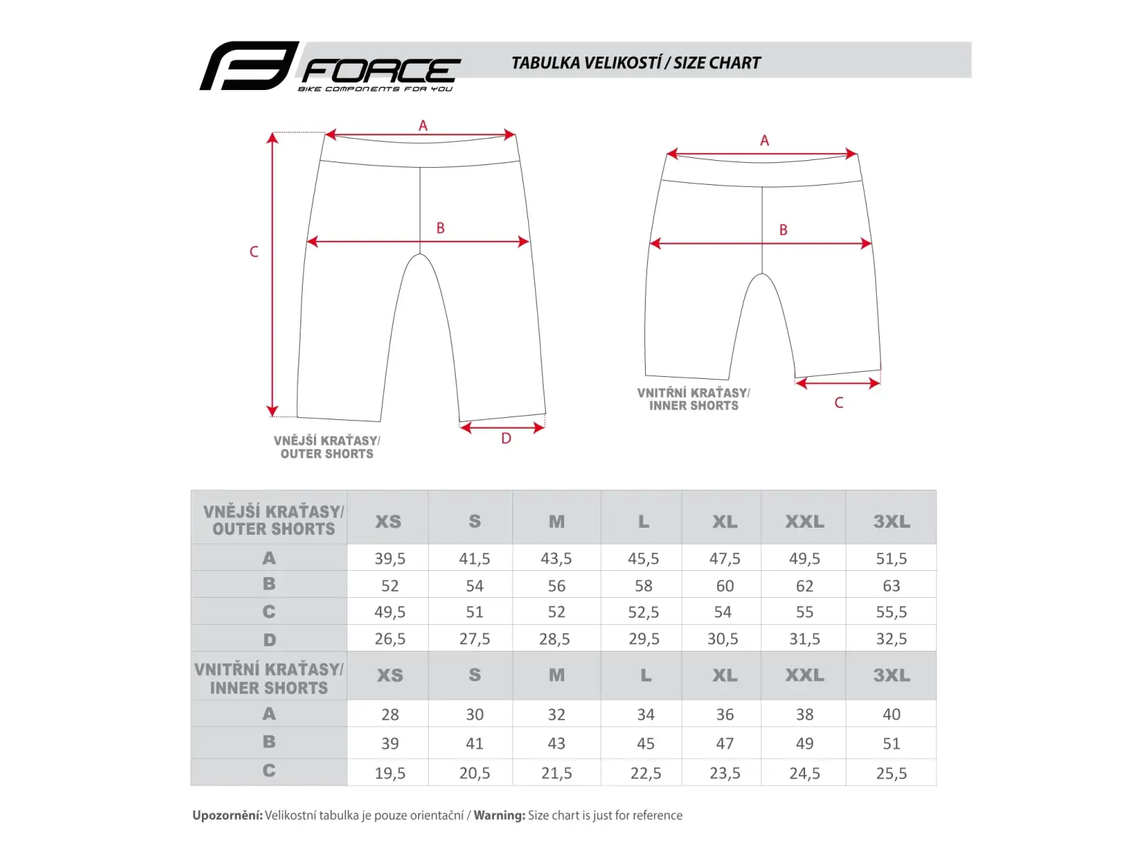 Force Storm men's MTB shorts with padding Grey/Fluo