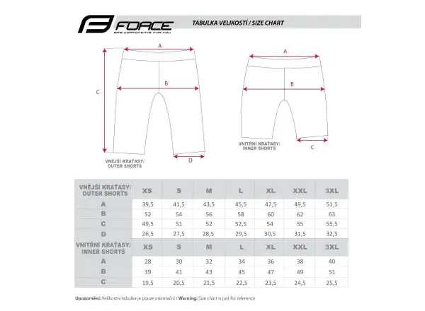 Force Storm men's MTB shorts with padding Grey/Fluo