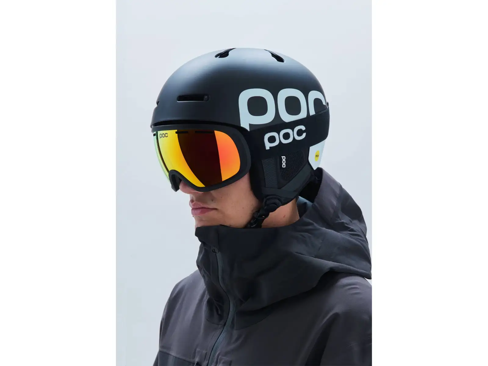 POC Auric Cut BC MIPS ski helmet Uranium Black Matt