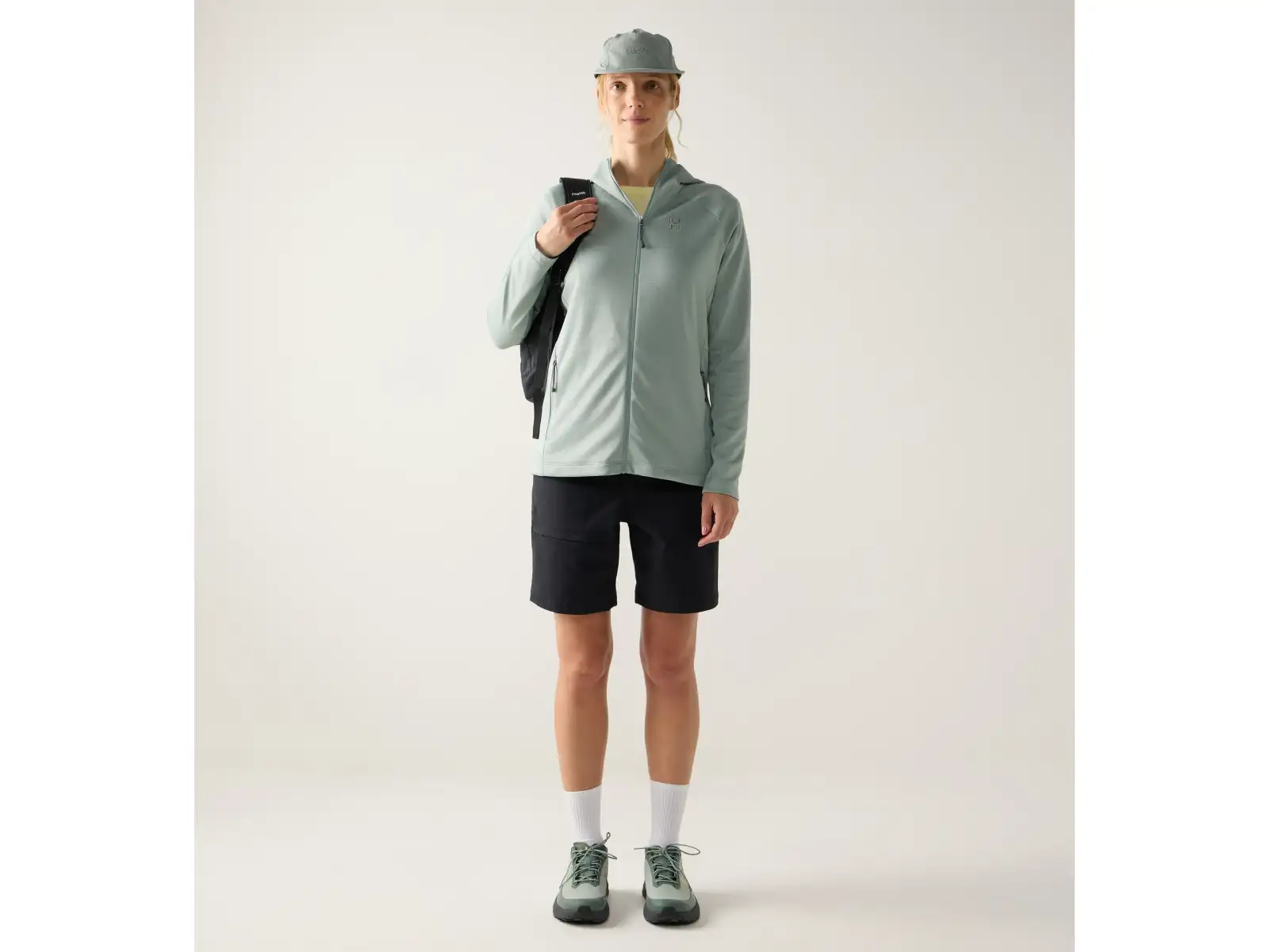Haglöfs Korp Mid Hood women's sweatshirt Dew Green