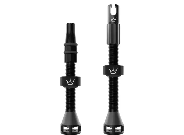 Peatys Holeshot Fast Flow tubeless valves MX Black