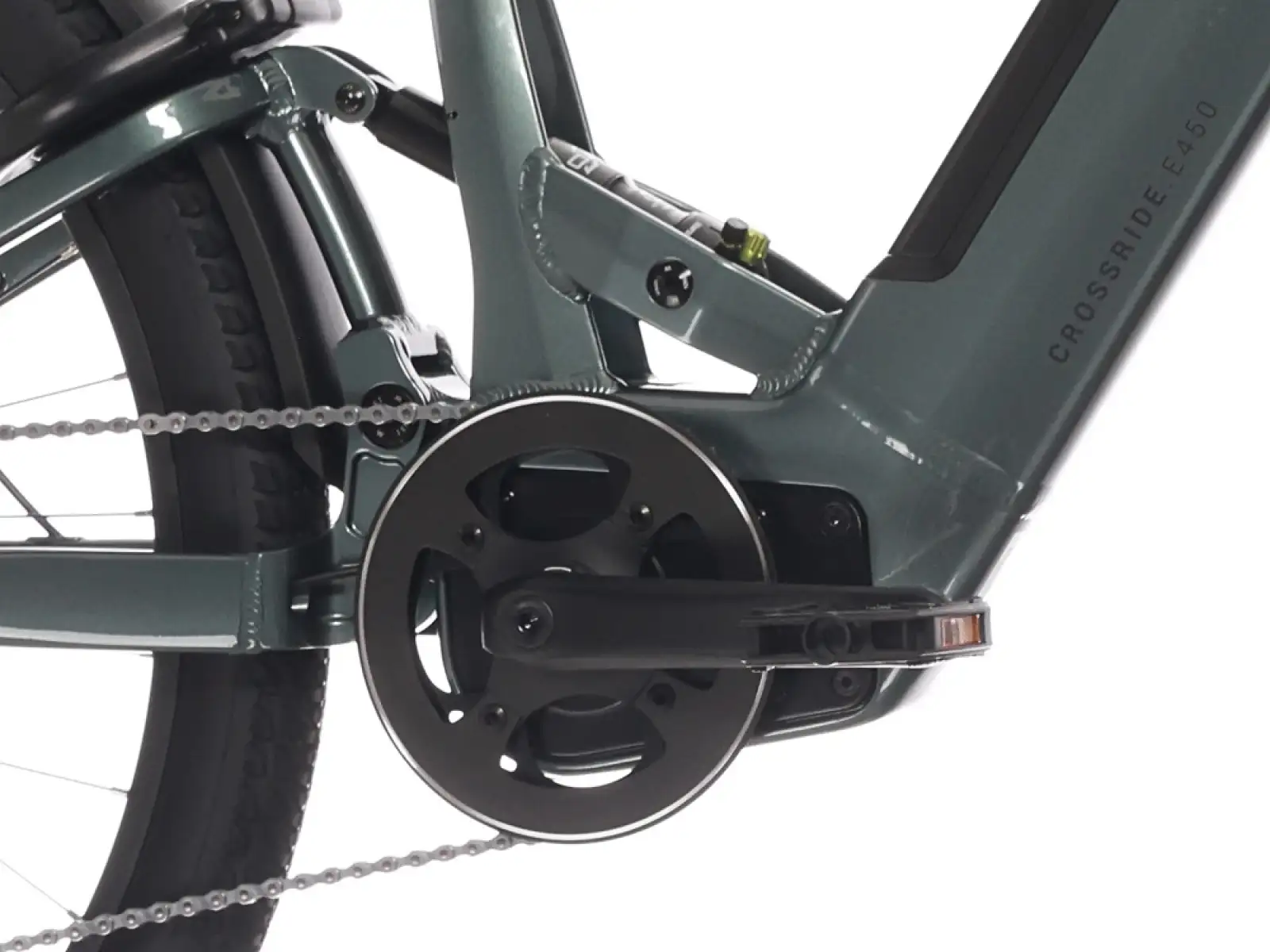 Rock Machine Crossride e450 FS low-entry full-suspension e-bike Ocean Grey/Black