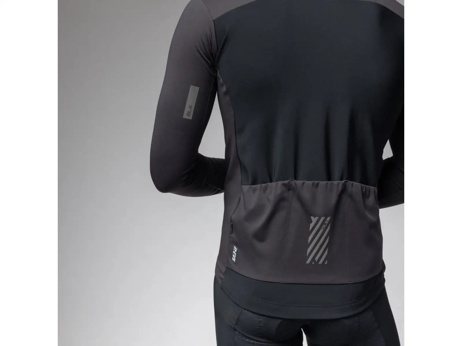 Alé R-EV1 Defence 2.0 men's cycling jacket Black