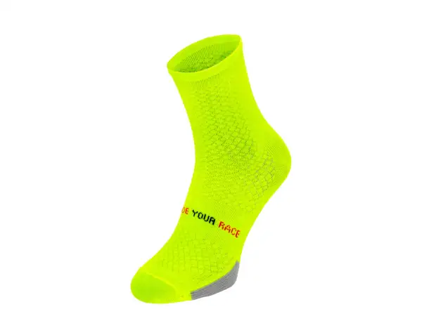 R2 Endurance cycling socks neon yellow/black