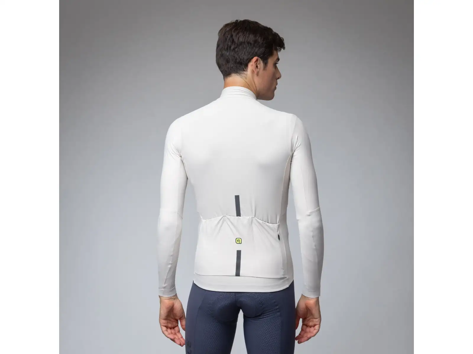Alé R-EV1 Warm Race men's insulated cycling jersey Stone
