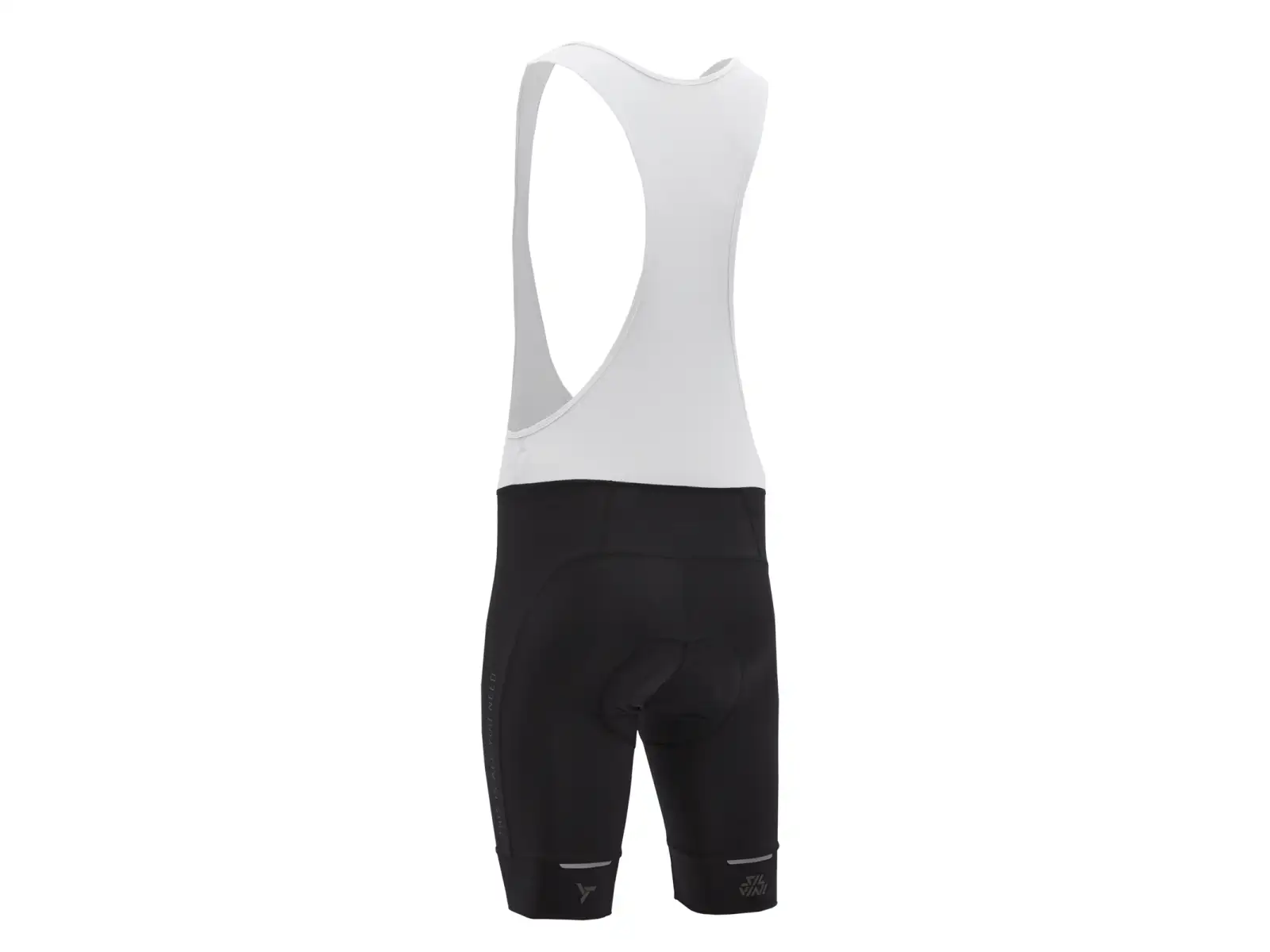Silvini Fortore Bib men's shorts with suspenders and padding Black/White