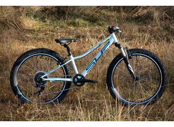 Superior Racer XC 24 Gloss White/Blue/NeonYellow children's mountain bike