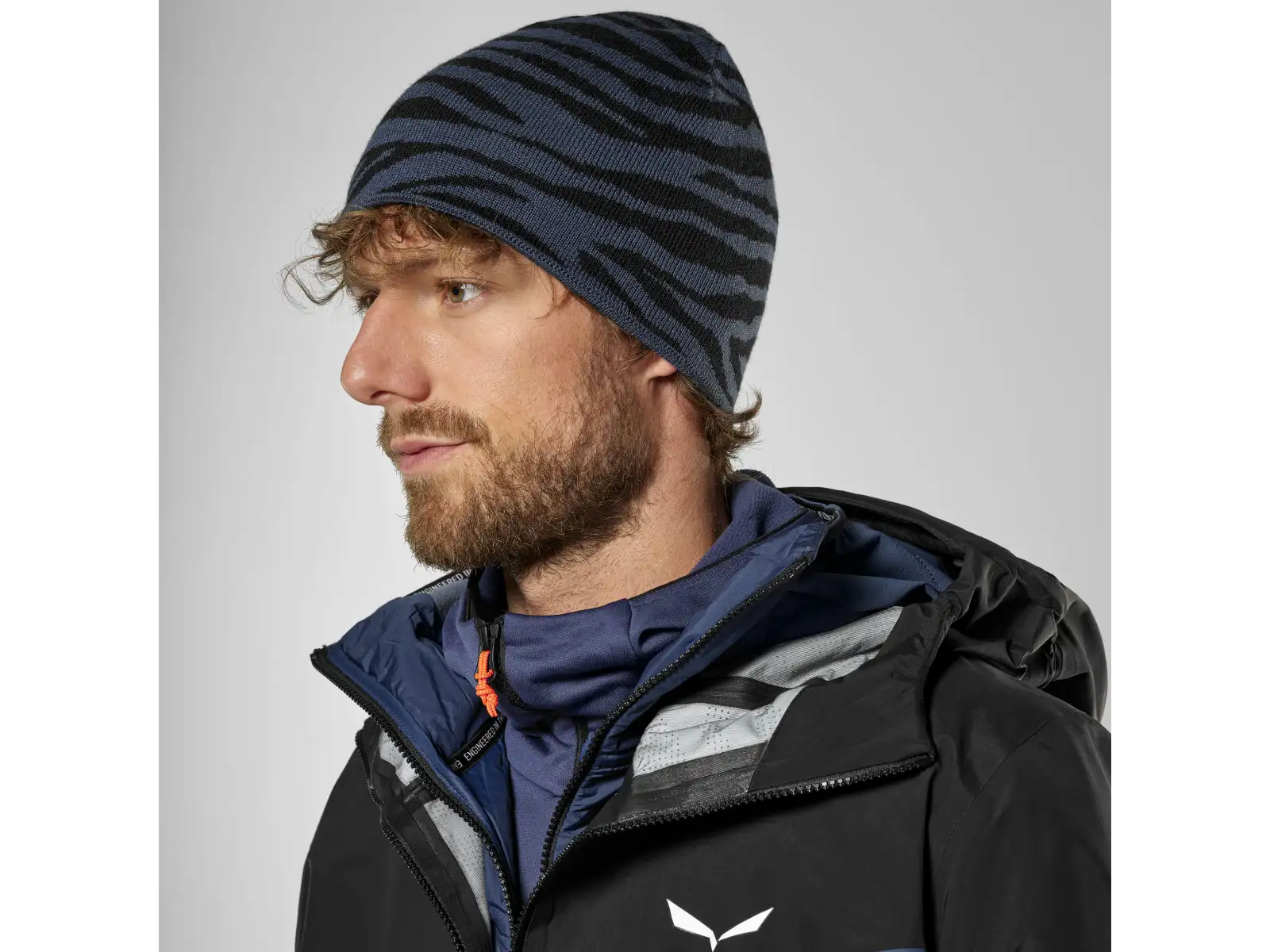 Salewa Sella Alpine Merino Crevasse beanie Dark Denim