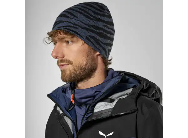 Salewa Sella Alpine Merino Crevasse beanie Dark Denim