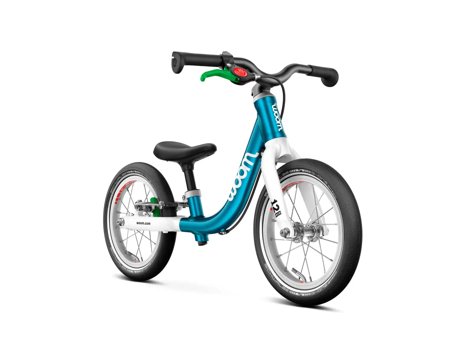Woom GO 1 children's balance bike 12" Metallic Blue