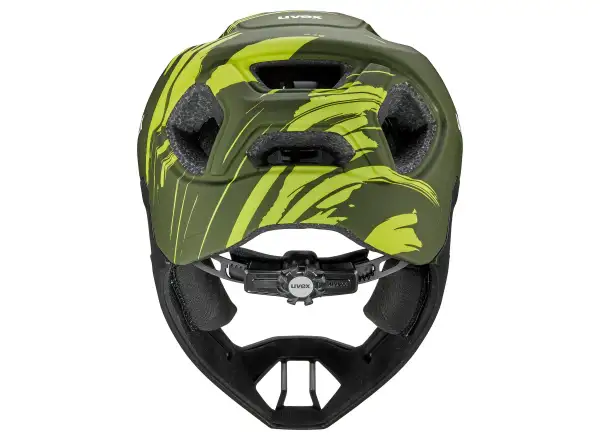 Uvex React JR Fullface MTB helmet Dark olive matt