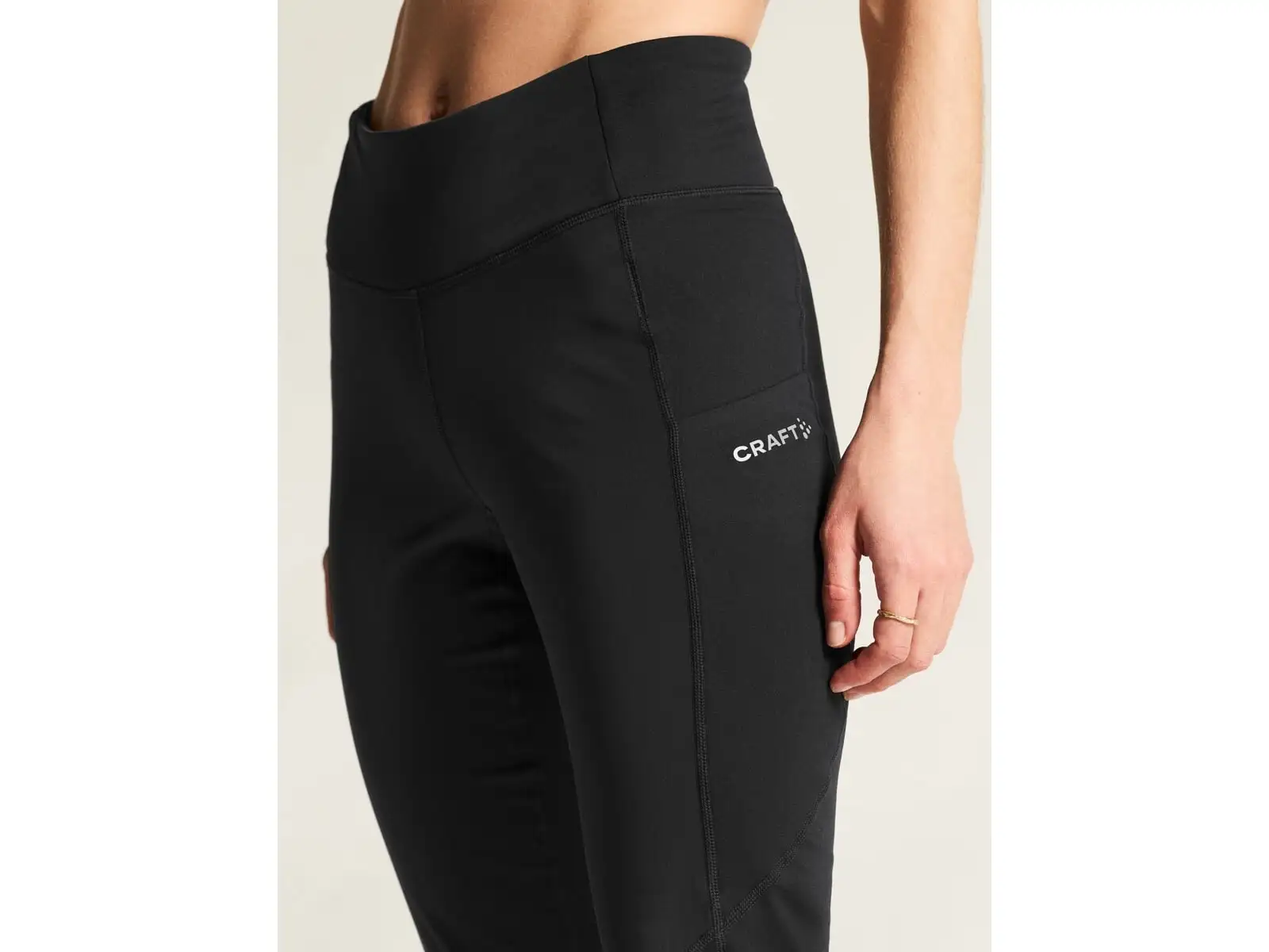 CRAFT ADV Essence Warm Wind Tights 2 women's running leggings black