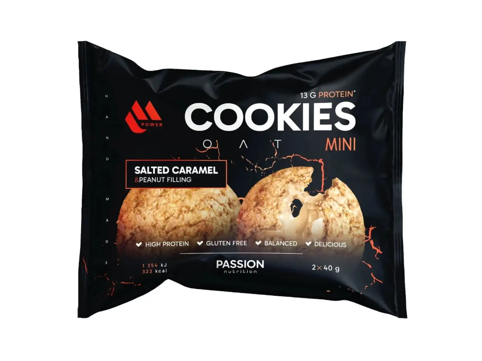 Passion MPower Cookie Gain Mini 2x40g Salted Caramel Peanut Filling
