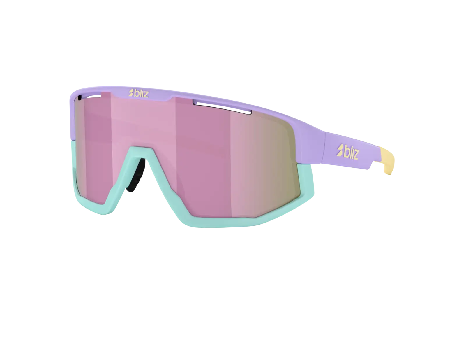 Bliz Fusion Small sunglasses Matt Pastel Purple/Brown&Rose Mirror