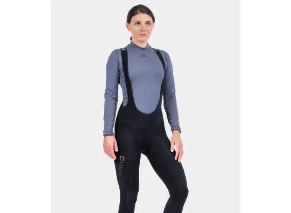Alé Solid Essential women's winter bib tights Black