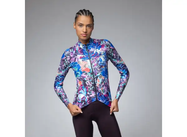 Alé PR-E Jardin women's insulated long sleeve jersey Purple Combo