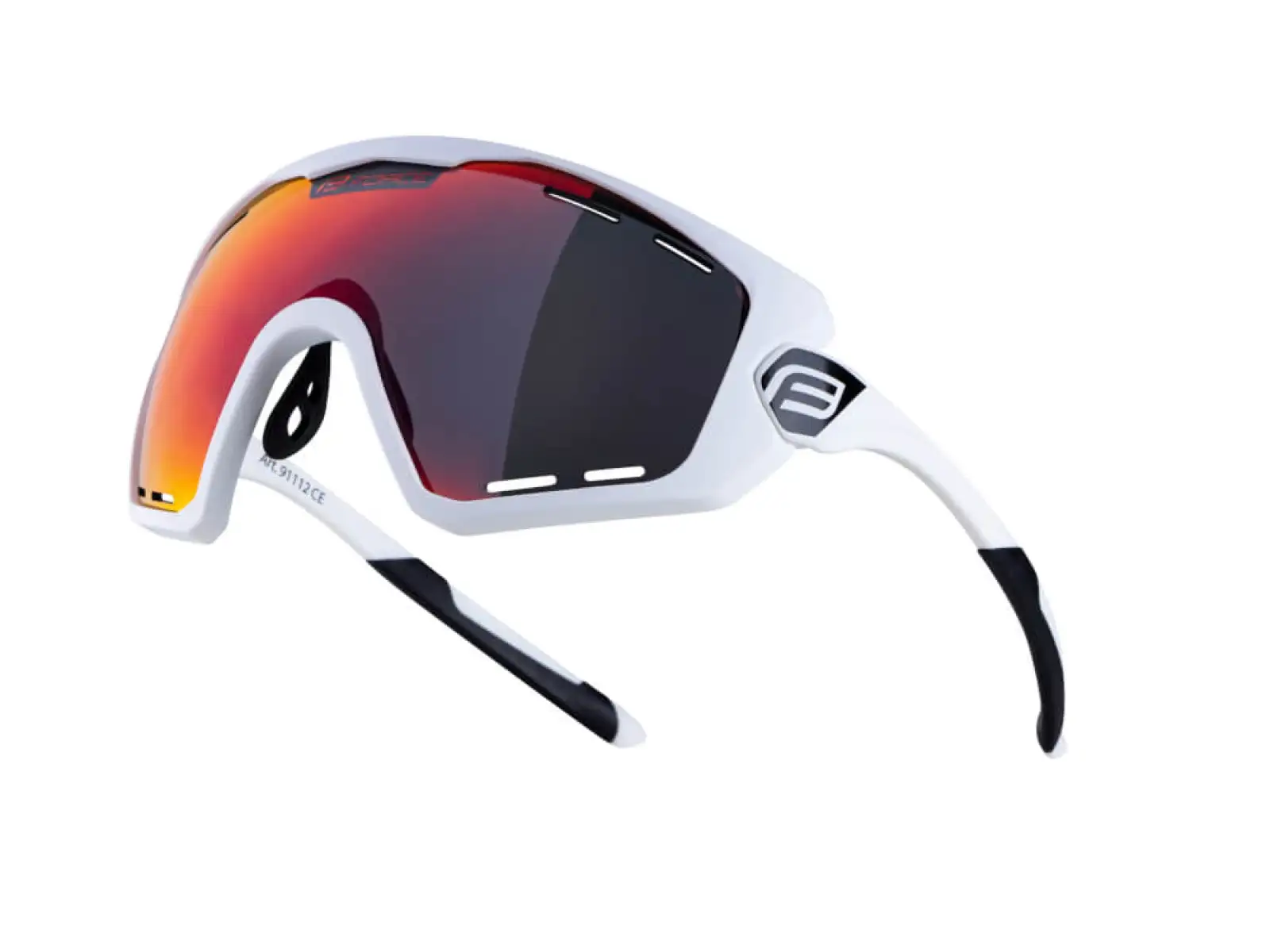 Force Ombro Plus cycling glasses white/red lenses