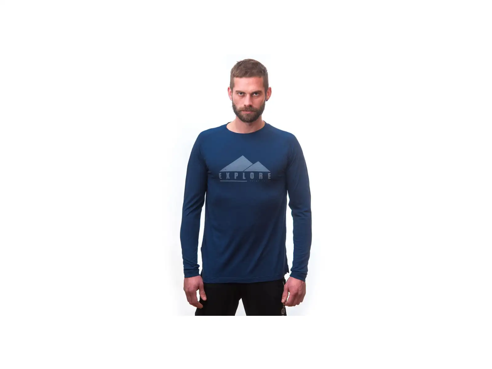 Sensor Merino Air PT Explore men's long sleeve shirt dark blue