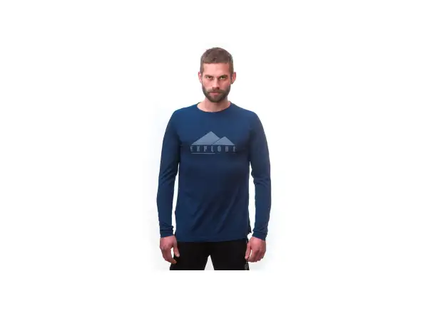 Sensor Merino Air PT Explore men's long sleeve shirt dark blue