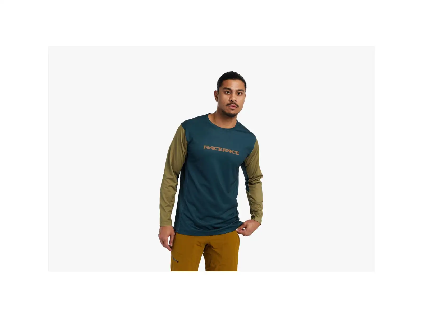 Race Face Indy men's jersey long sleeve Pine