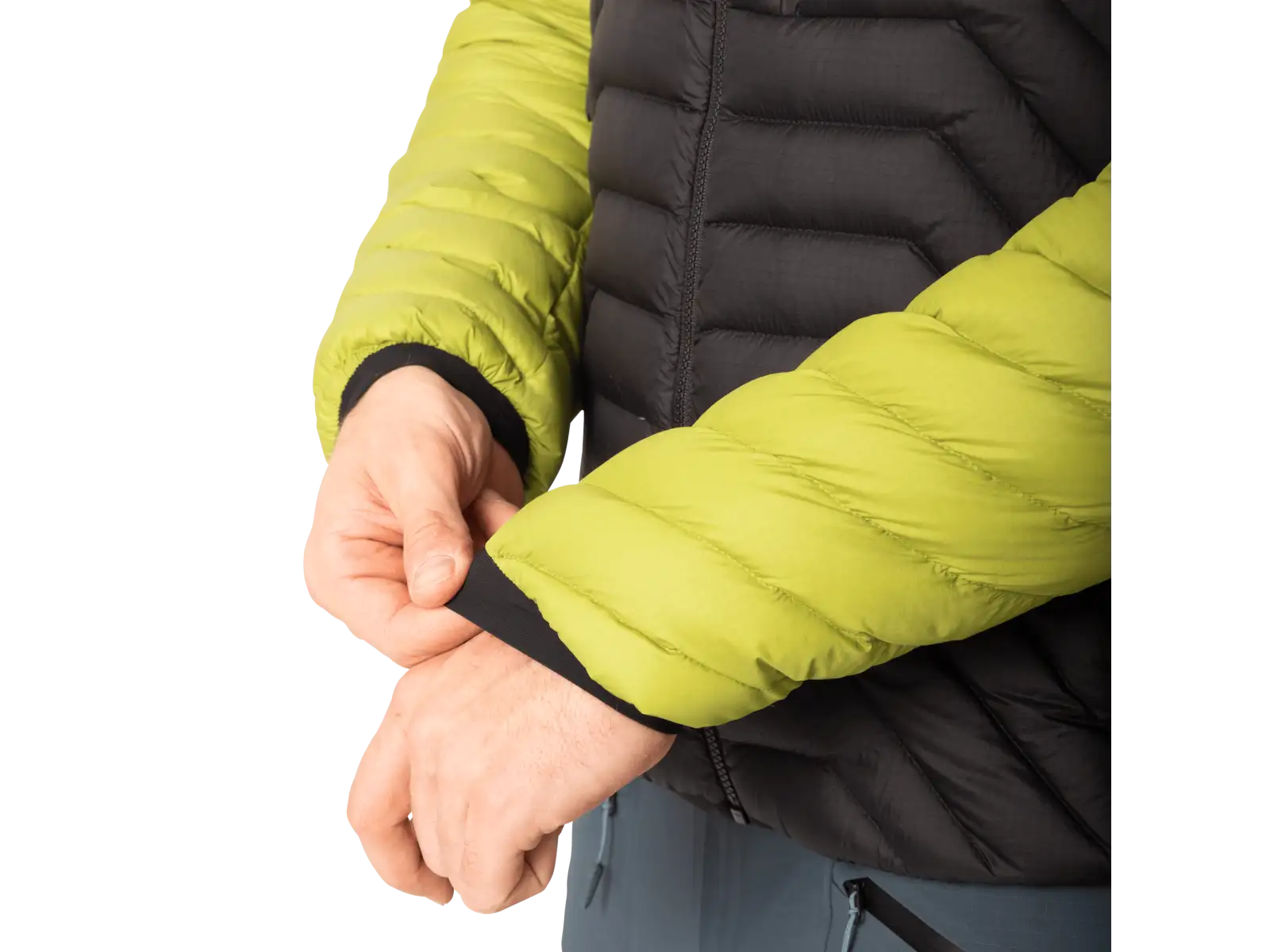 Dynafit Radical RDS Down Hooded men's jacket Golden lime/0720/0910