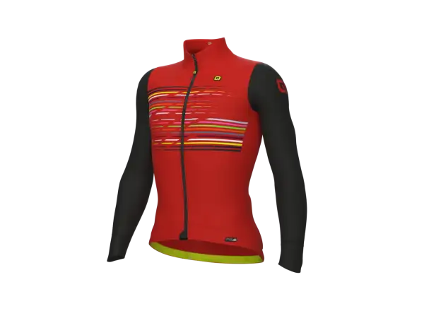 Alé Logo PR-S men's insulated cycling jersey Carmine