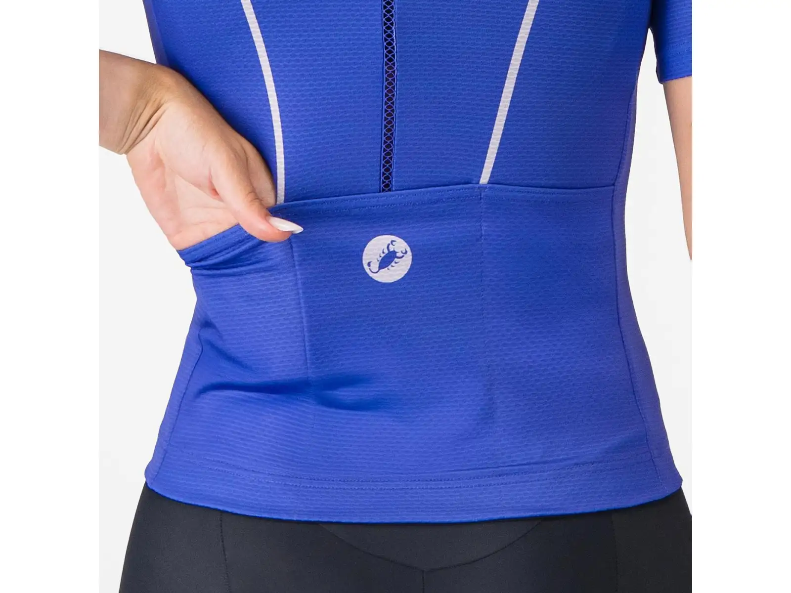 Castelli Anima Flow women's jersey Ultraviolet/Purple Mist