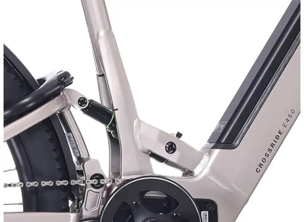 Rock Machine Crossride e450 FS low-entry full suspension e-bike Sand Grey/Black