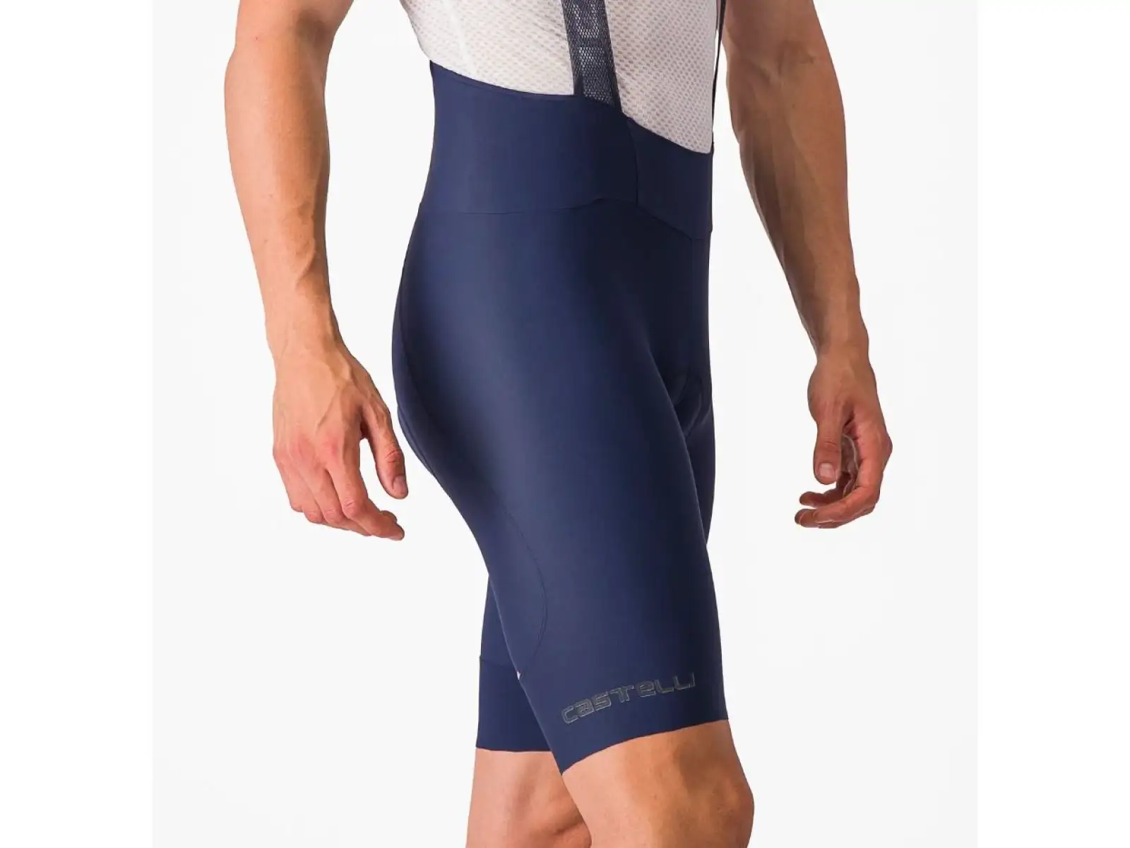 Castelli Espresso 3 men's shorts with insert and straps Belgian Blue