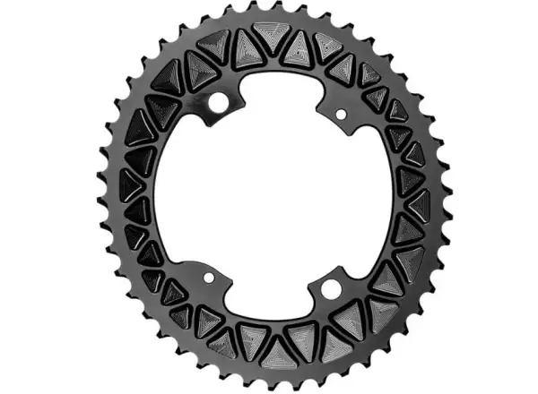 Absolute Black OVAL Gravel 2X 110/4 BCD chainring 48 teeth