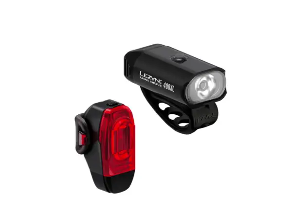 Lezyne Mini Drive 400XL + KTV Drive+ light set Black/Black