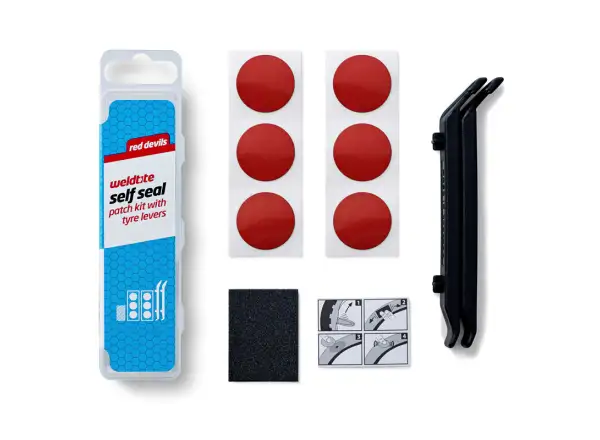 Weldtite Self Seal Red Devils self-adhesive patches 7 pcs+levers