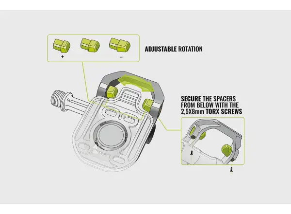 Magped Road2 magnetic pedals with steel axle black