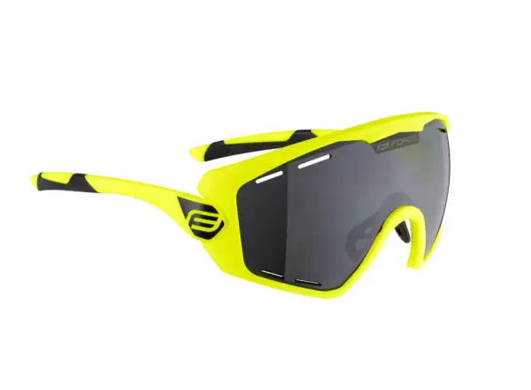 Force Ombro Plus cycling glasses fluo/black laser lenses