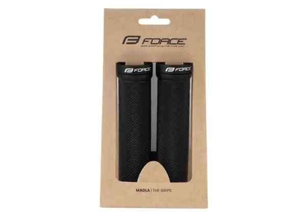 Force rubber grips black secured 128mm