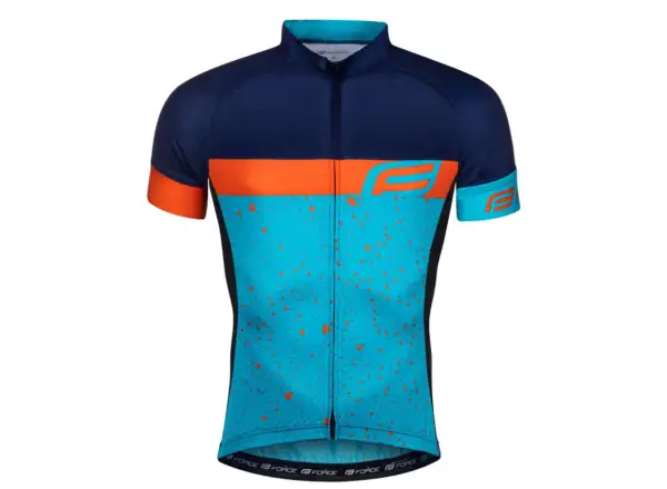 Force Spray men's jersey short sleeve blue/orange