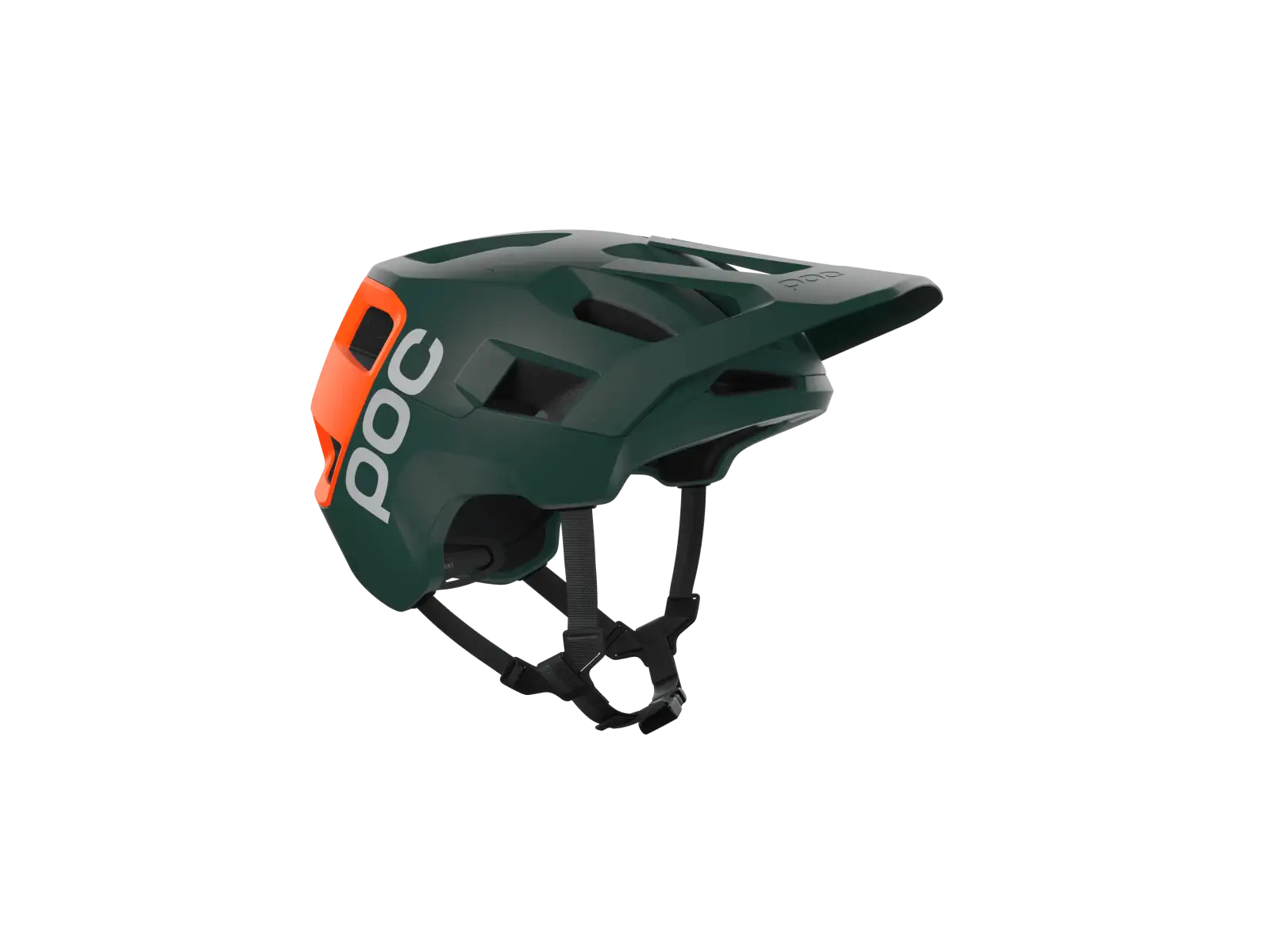 POC Kortal Race MIPS MTB helmet Pargasite Green Matt/Fluorescent Orange Matt