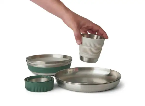 Sea to Summit Detour Stainless Steel Dinnerware Set 6 piece set of dishes