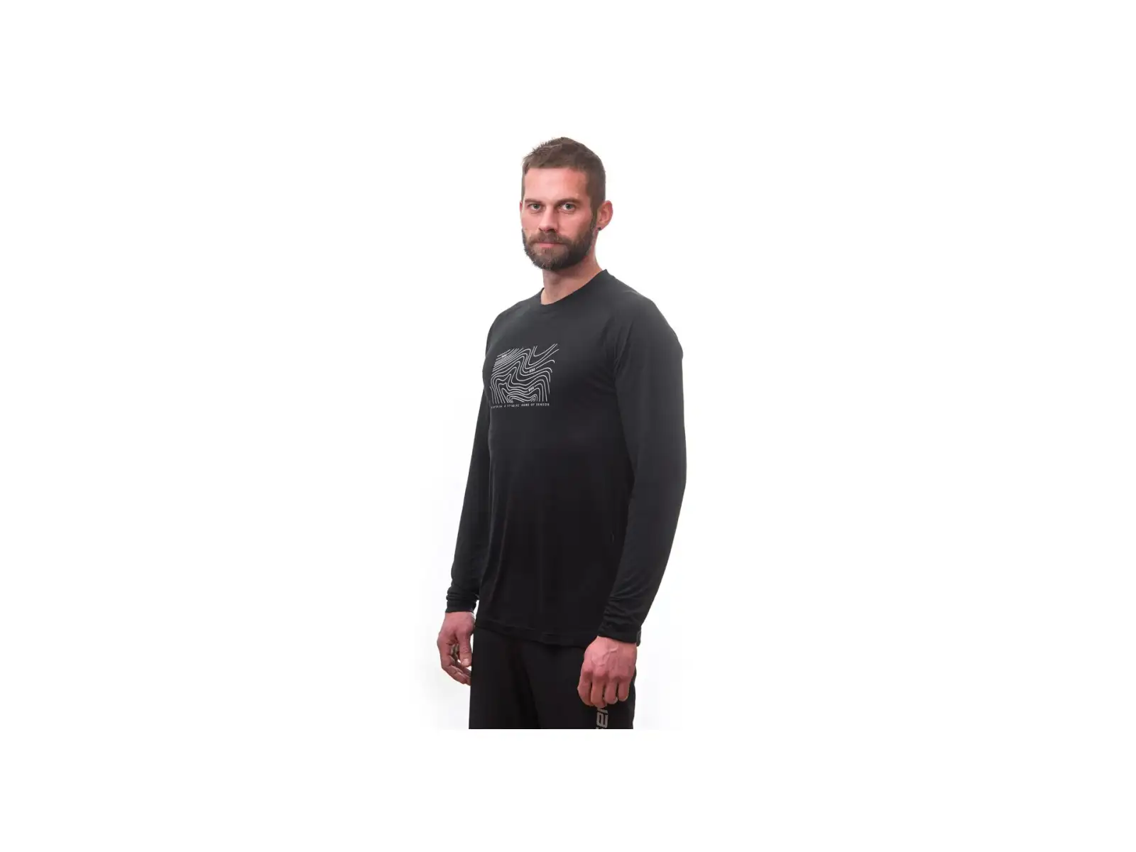 Sensor Merino Air PT Locate men's shirt long sleeve black