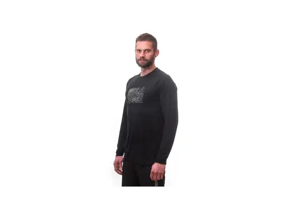 Sensor Merino Air PT Locate men's shirt long sleeve black