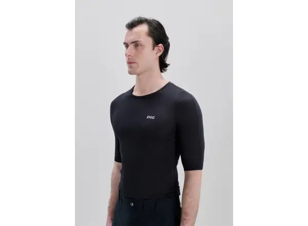 POC Layer Mid men's base layer short sleeve Uranium Black
