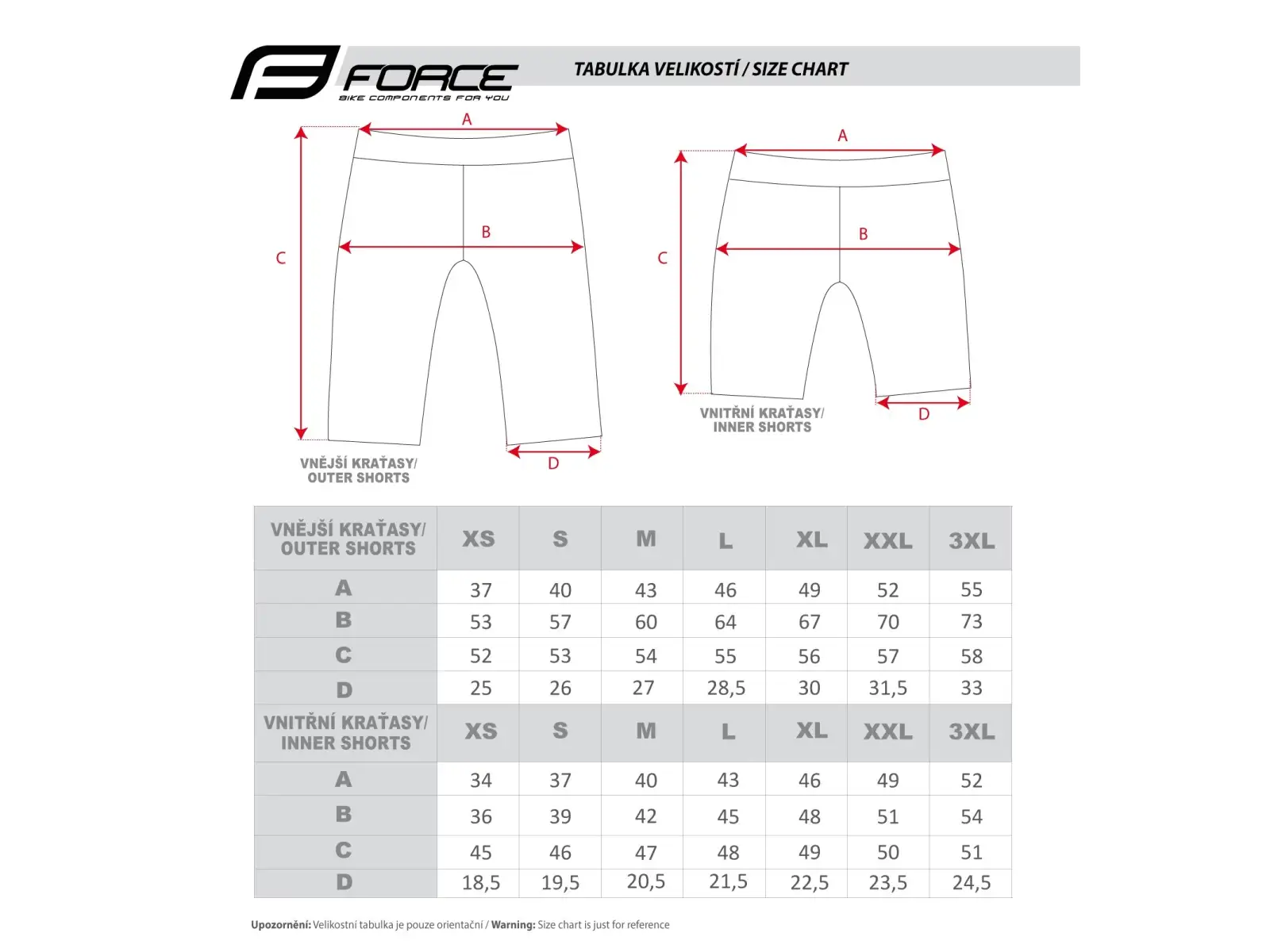 Force Blade men's shorts with padding black
