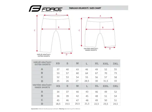 Force Blade men's shorts with padding black