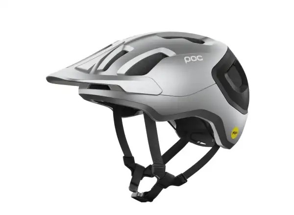 POC Axion Race MIPS helmet Uranium Black/Argentite Silver Matt