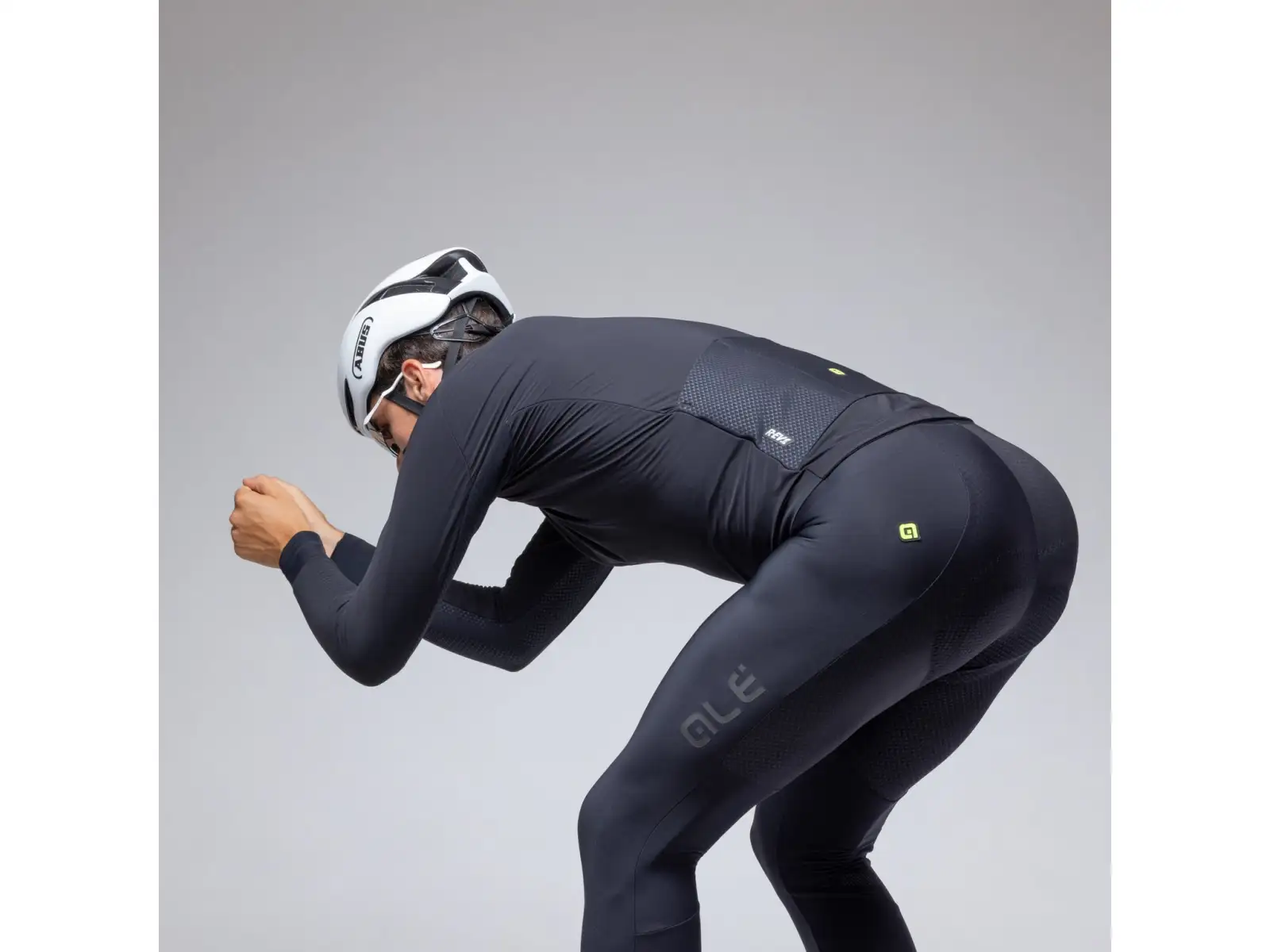 Alé R-EV1 Thermo Shield men's winter cycling jacket Black